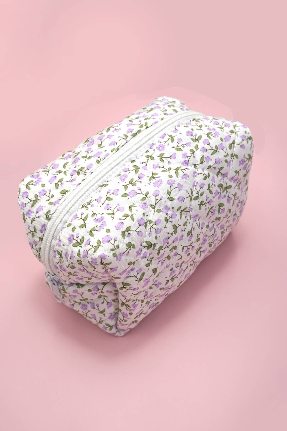 Quilted Floral Pouch