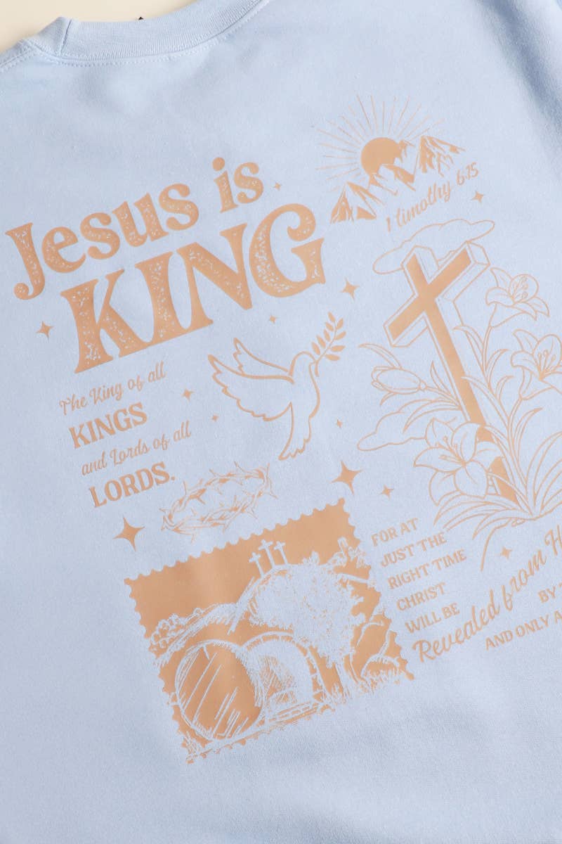 Jesus is King Distressed