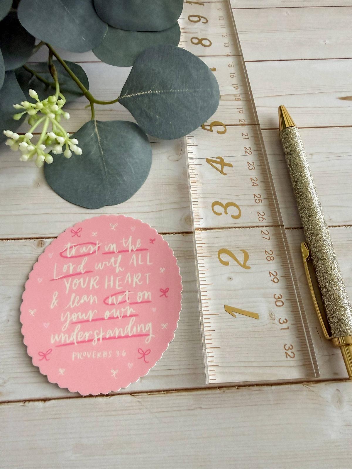 Proverbs 3:5-6 Sticker