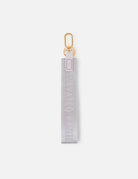 Lavender Oversized Logo Keychain