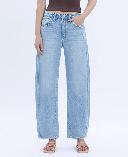 Light Wash Barrel Jean