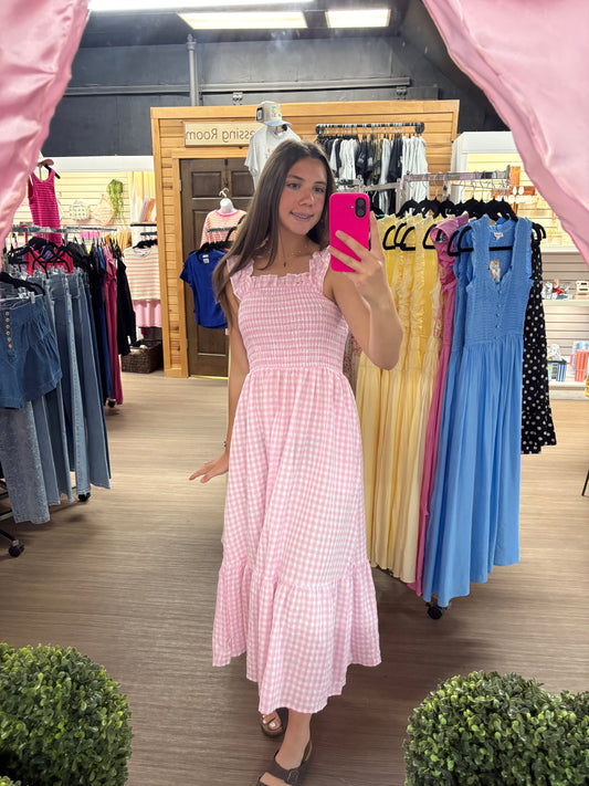 Gingham Maxi Dress