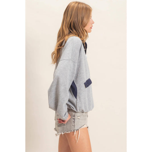 Contrast Pullover