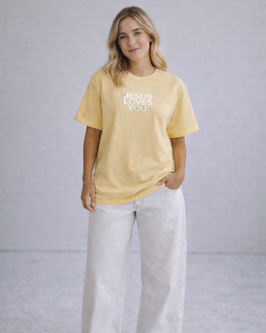 Jesus loves you - yellow