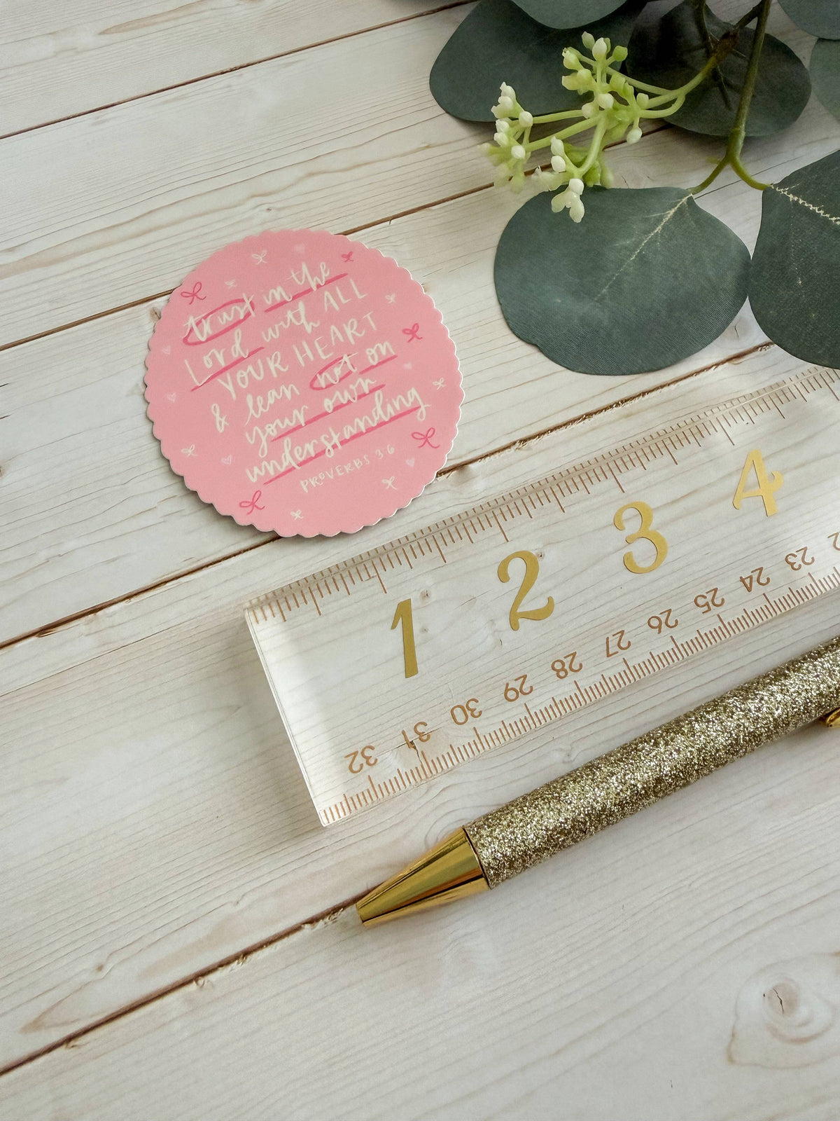Proverbs 3:5-6 Sticker