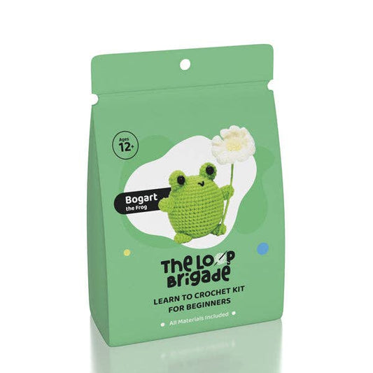 Mini Crochet Kit- Bogart the Frog