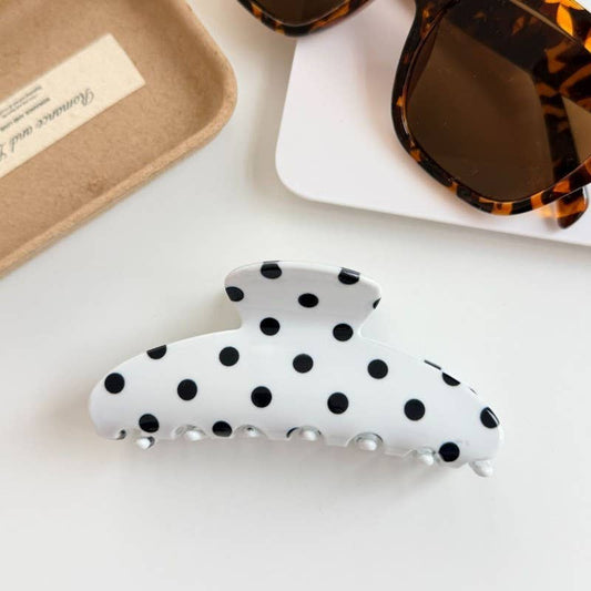 Polka Dot Claw Clip