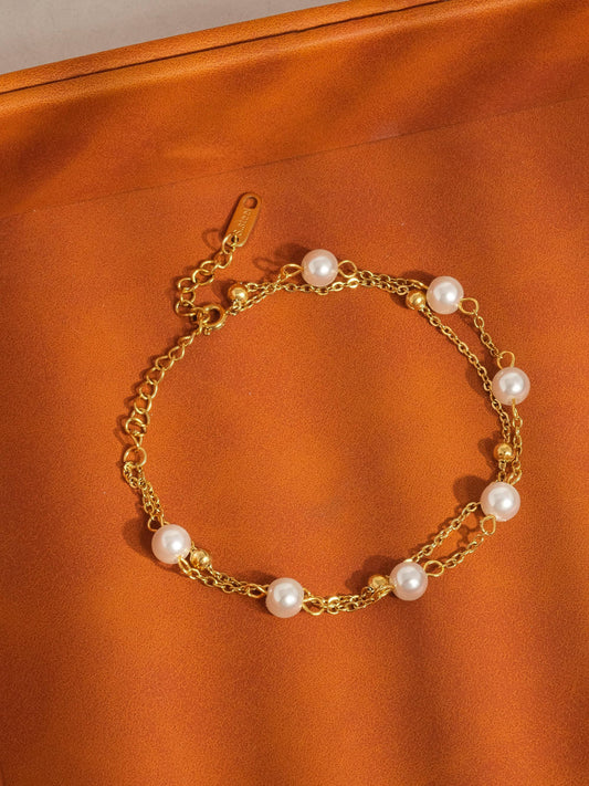 Layered Pearl Bracelet