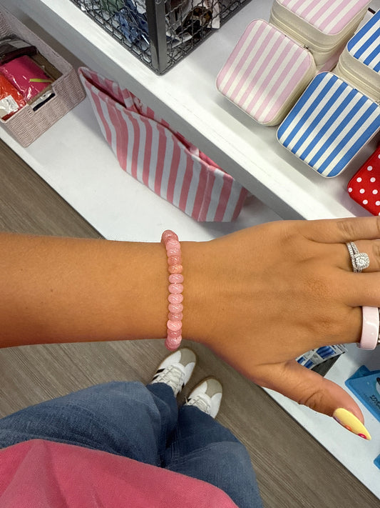 Pink Beaded Bracelet
