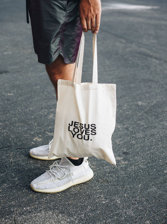 Jesus Loves You Tote Bag