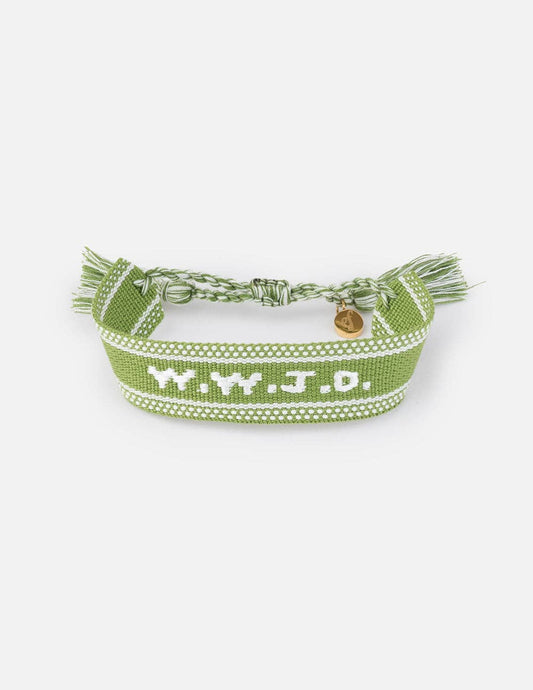Green WWJD Bracelet