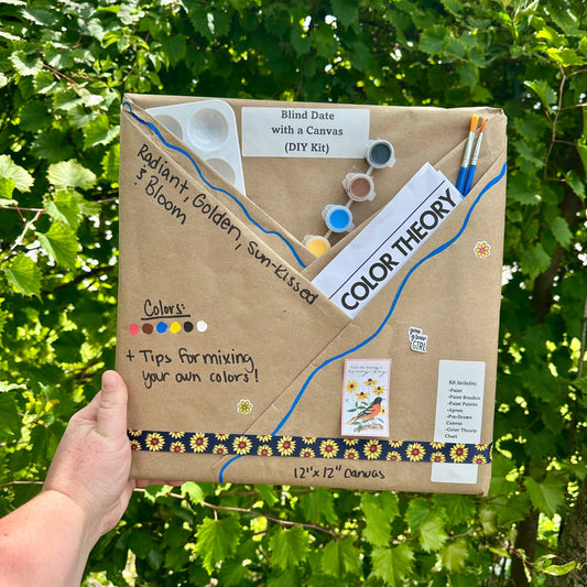 Blind Date with a Canvas - Golden Bloom