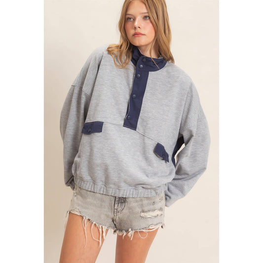Contrast Pullover