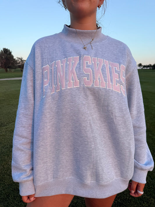 Pink Skies Mock Neck
