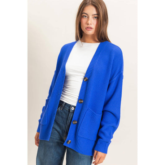 Go Big Blue Cardigan