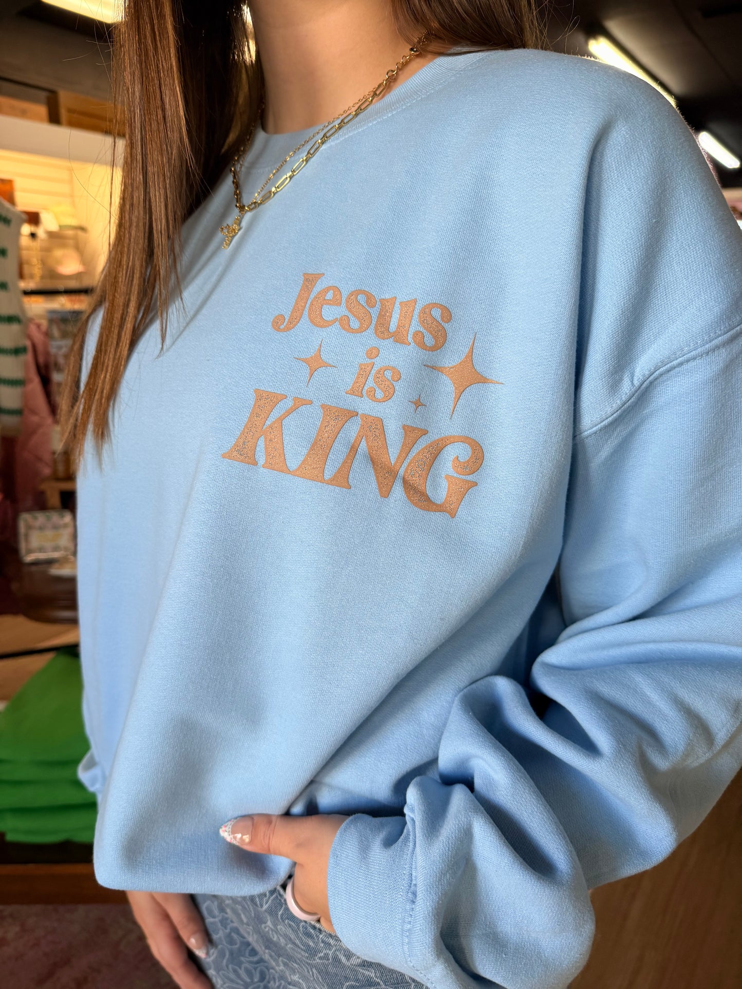Jesus is King Distressed