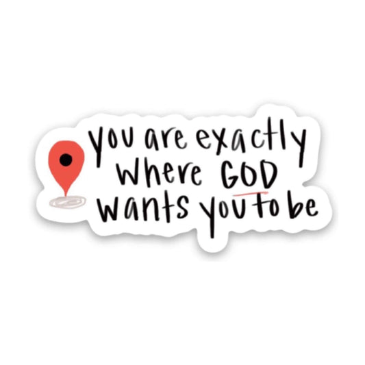 Faith map sticker