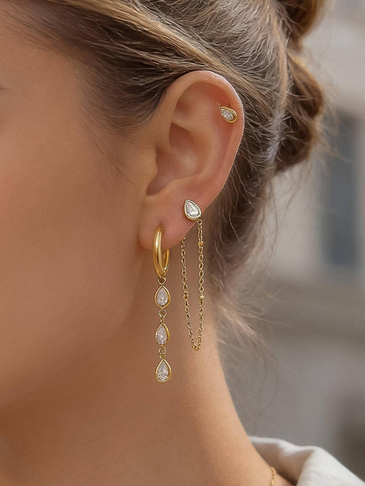 Chain Drop Earring Sets