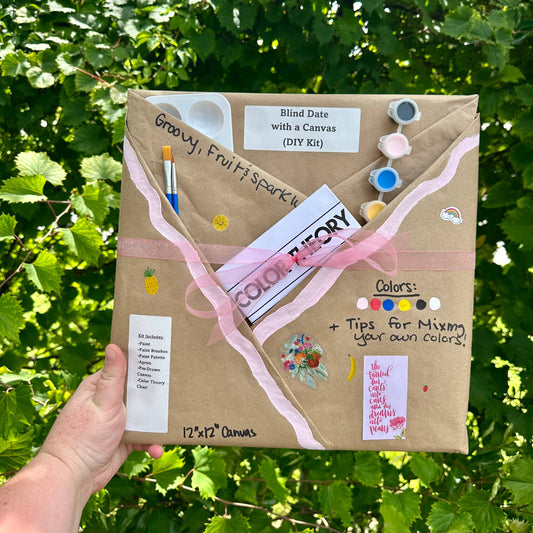 Blind Date with a Canvas - Groovy Fruit Themed