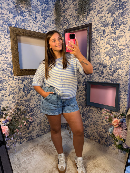 Cotton Candy Stripe Top