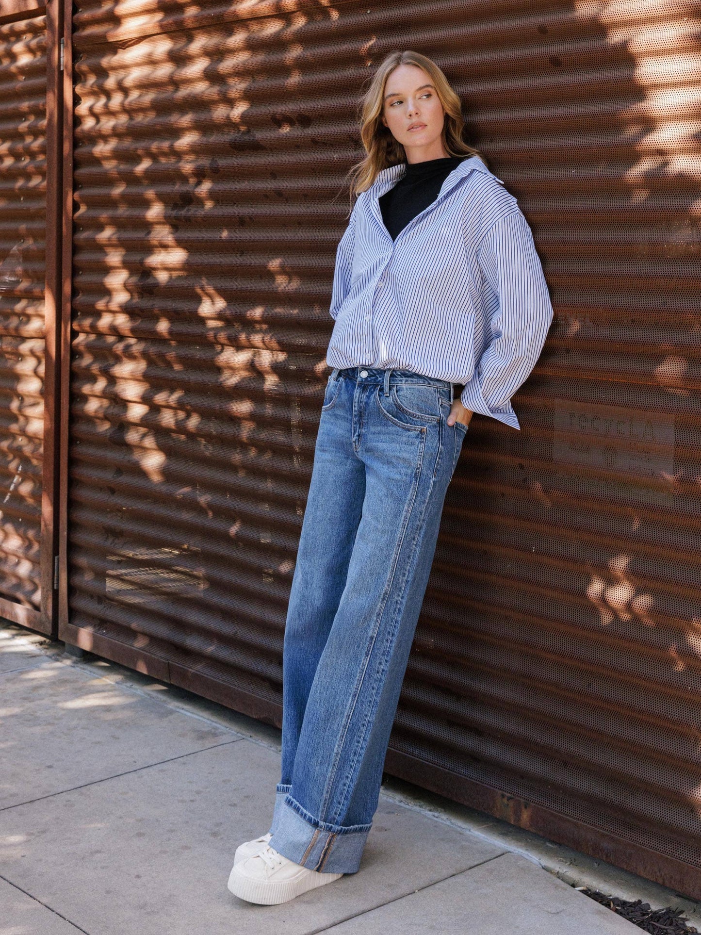 Paisley Cuffed Jeans