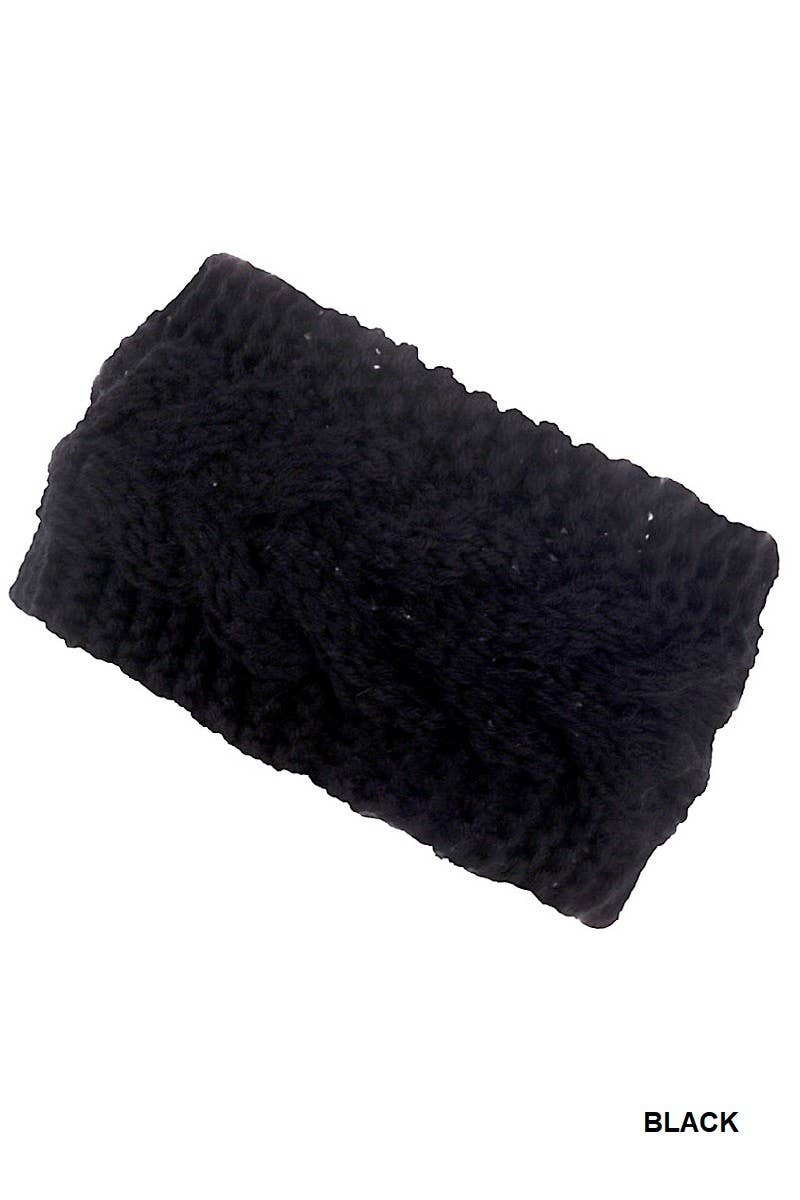 Cable Knitted Headband Warmer