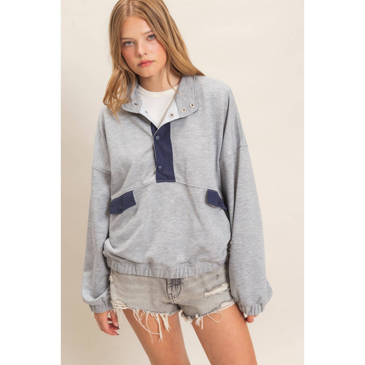 Contrast Pullover