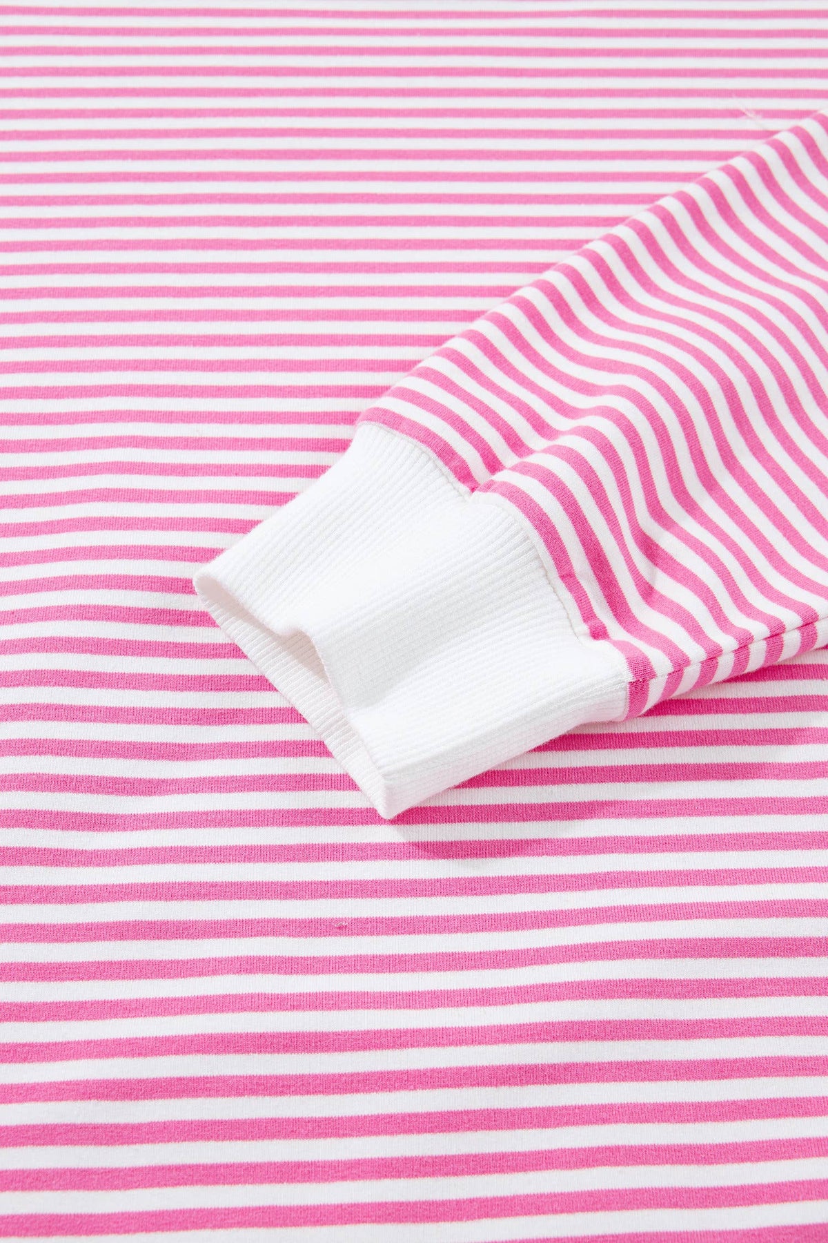 Pink Stripe Mock Neck Set
