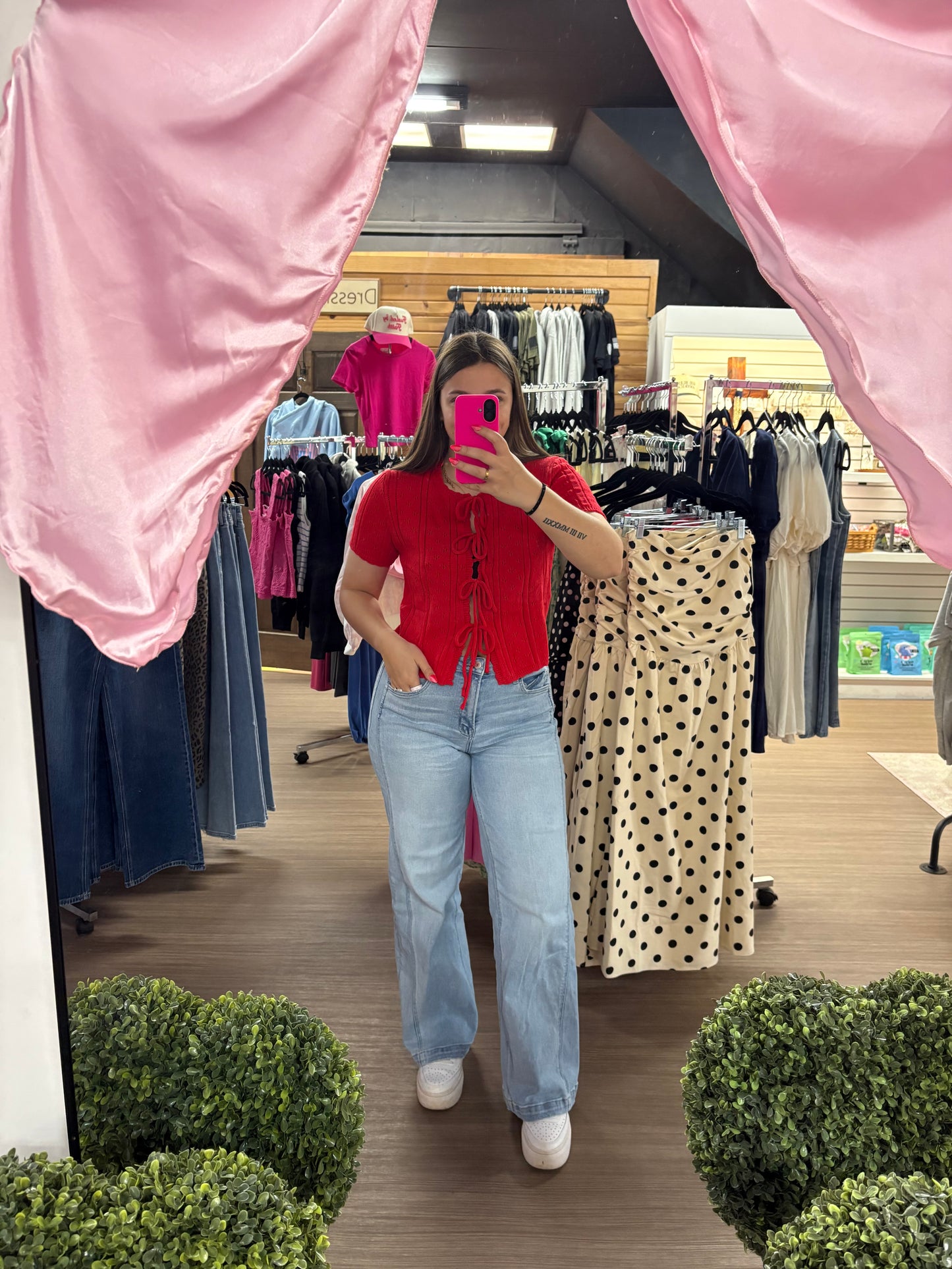 Scalloped Tie Top