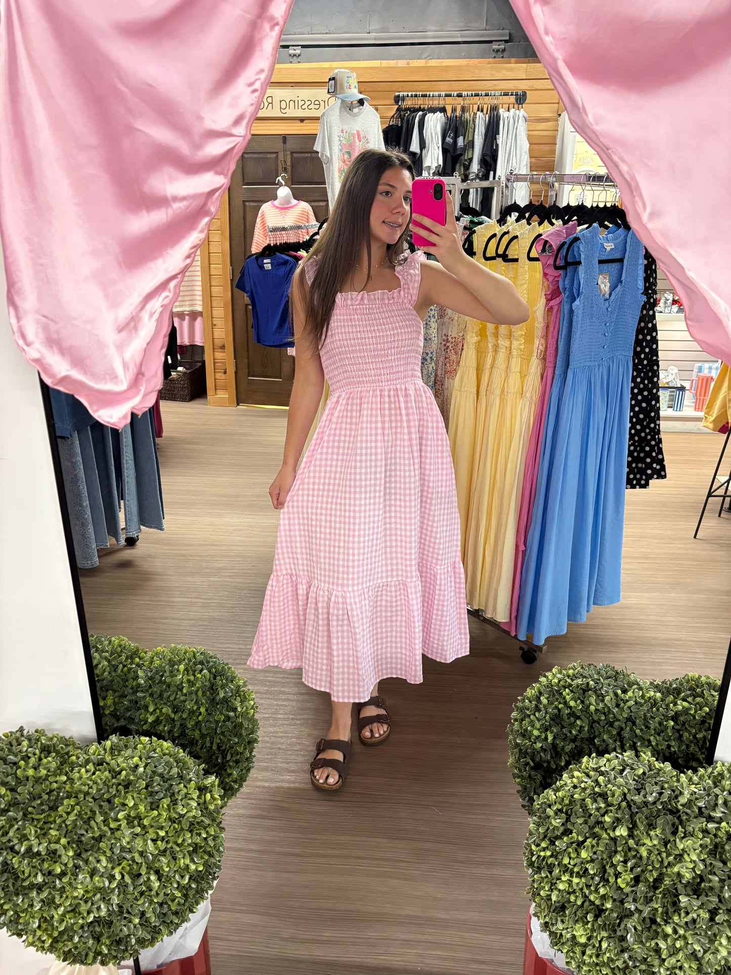 Gingham Maxi Dress