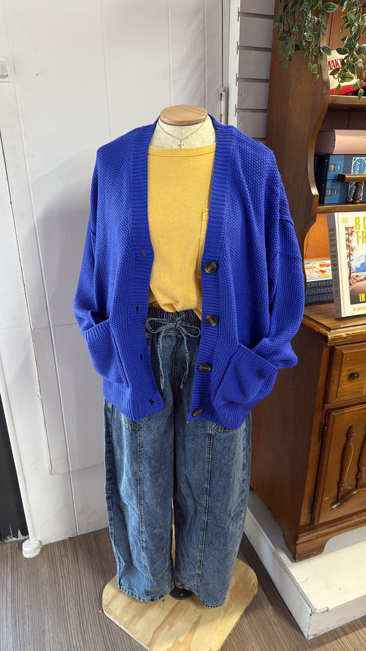 Go Big Blue Cardigan