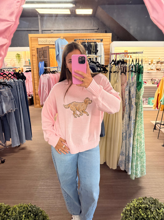 Dog Graphic Sweater