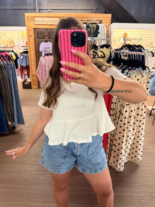 Lace Trim Top
