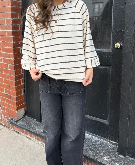 Stripe Henley Top