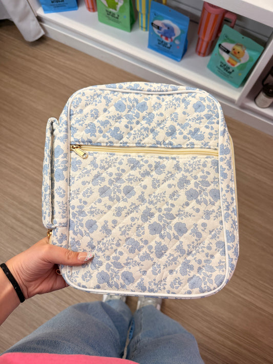 Blue Floral Bible Bag