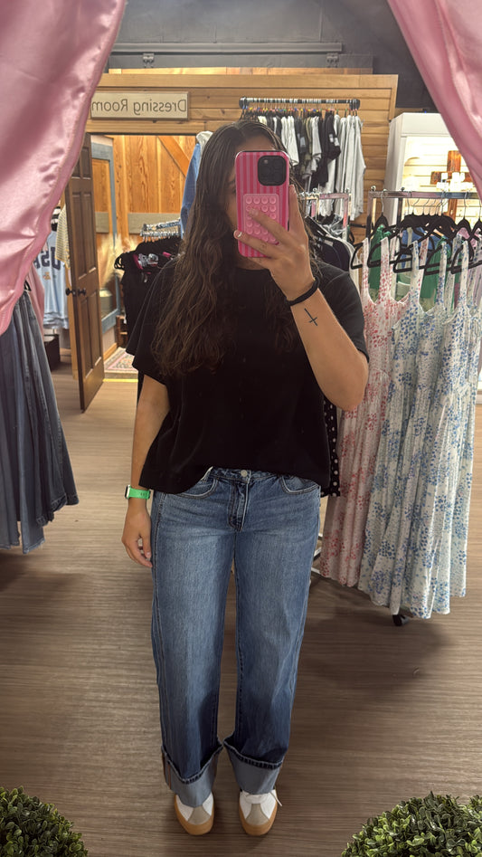 Paisley Cuffed Jeans