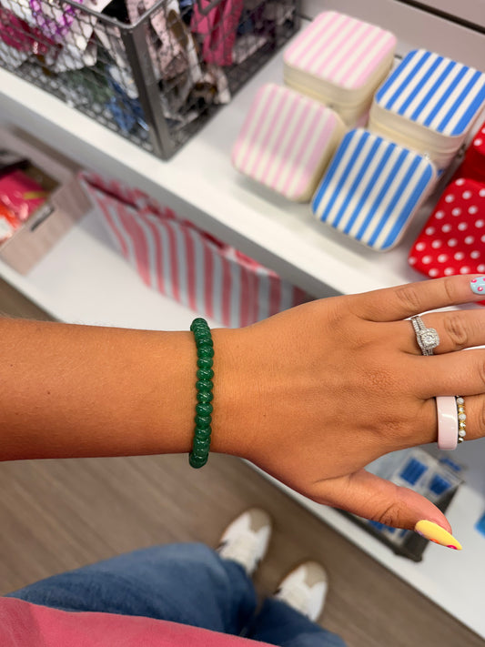 Green Beaded Bracelet