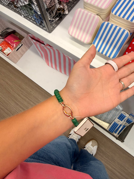 Green Beaded Bracelet