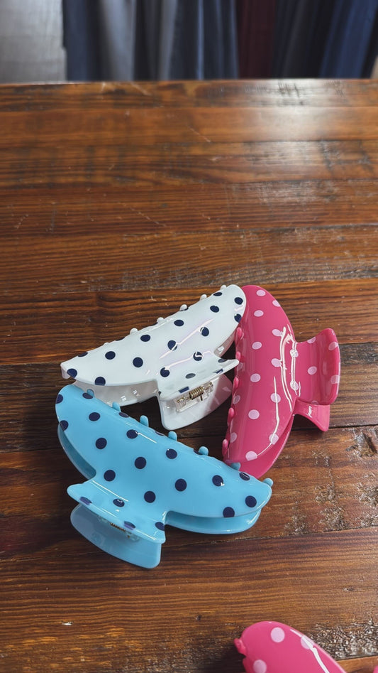 Big Polka Dot Claw Clip