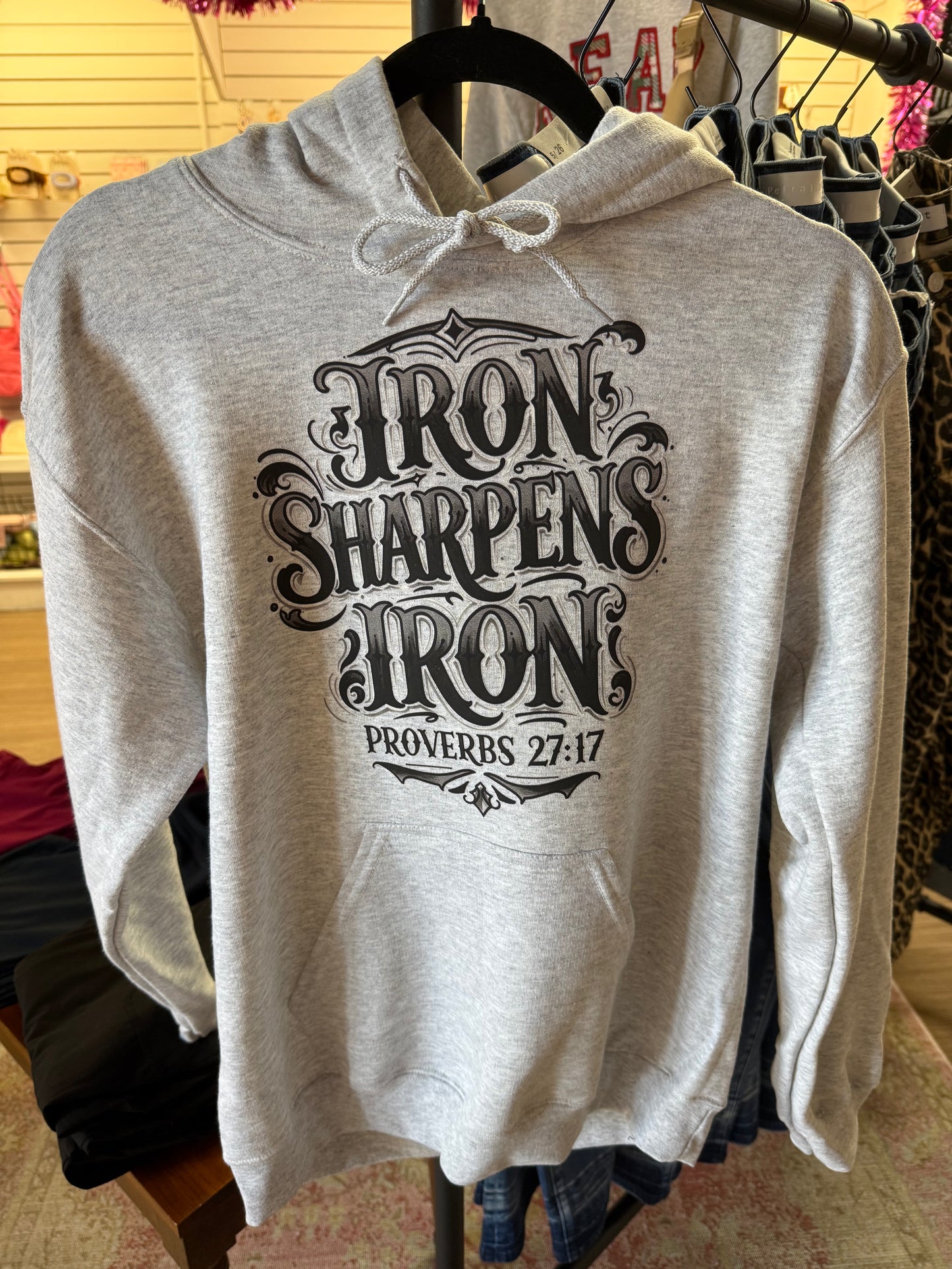 Iron Sharpens Iron Mens Hoodie