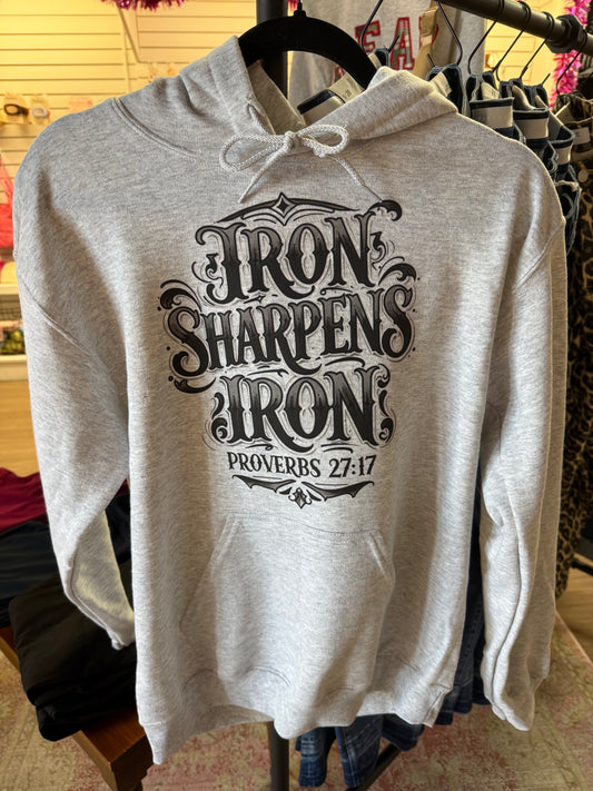 Iron Sharpens Iron Mens Hoodie