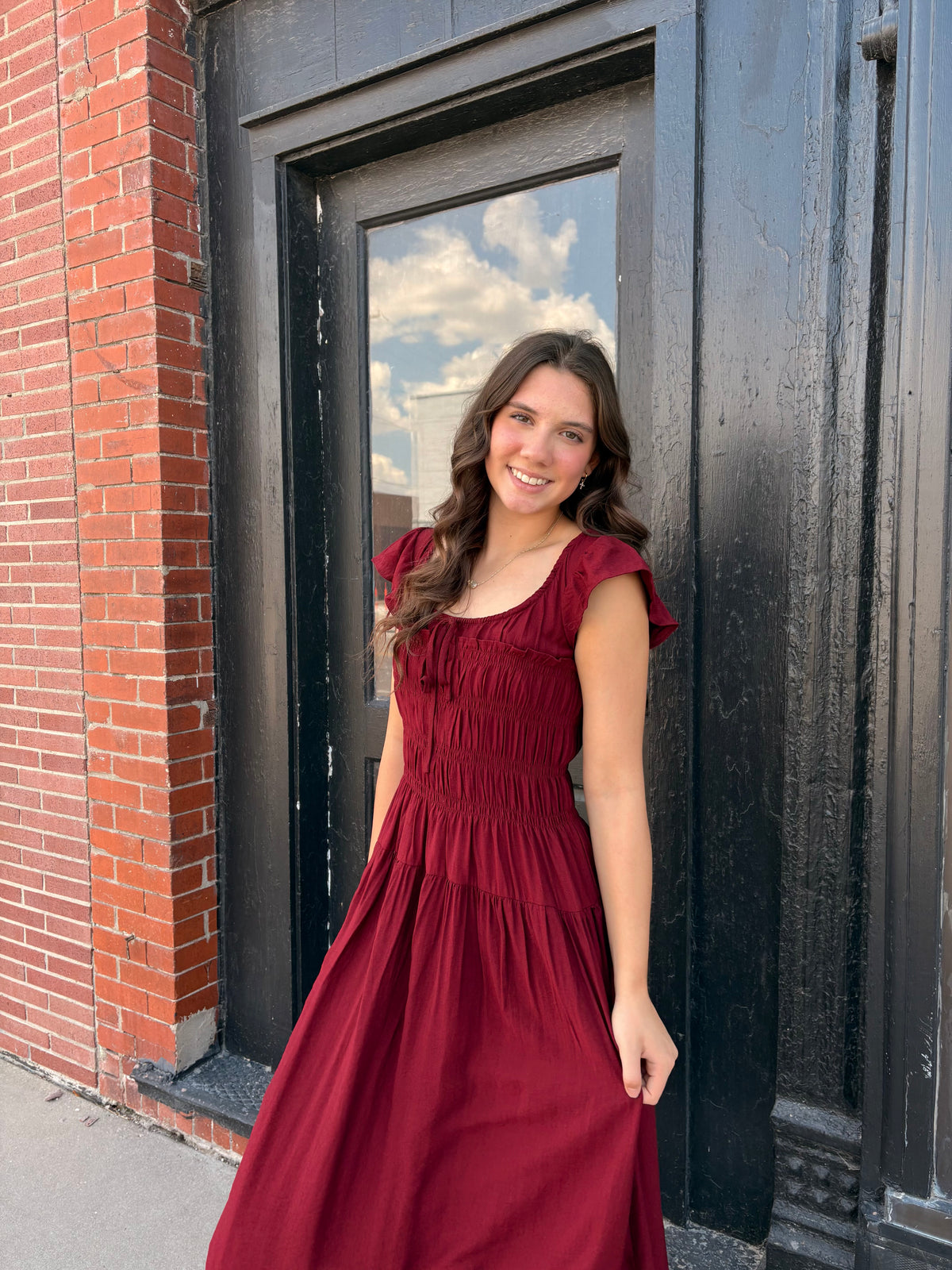 Burgundy Dress
