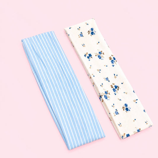 Stripe & Floral Headband