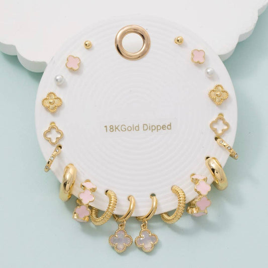 Clover Earring Set