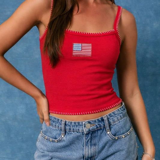American Flag Tank Top