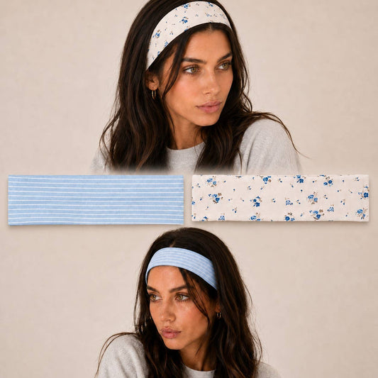 Stripe & Floral Headband