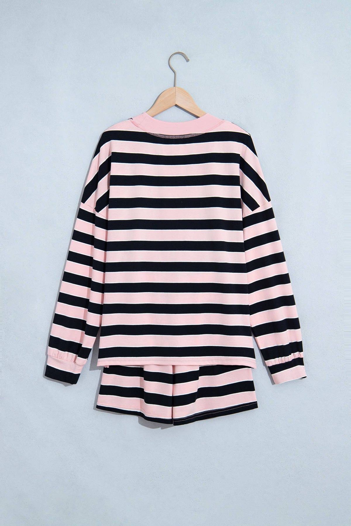 Pink & Black Stripe Set