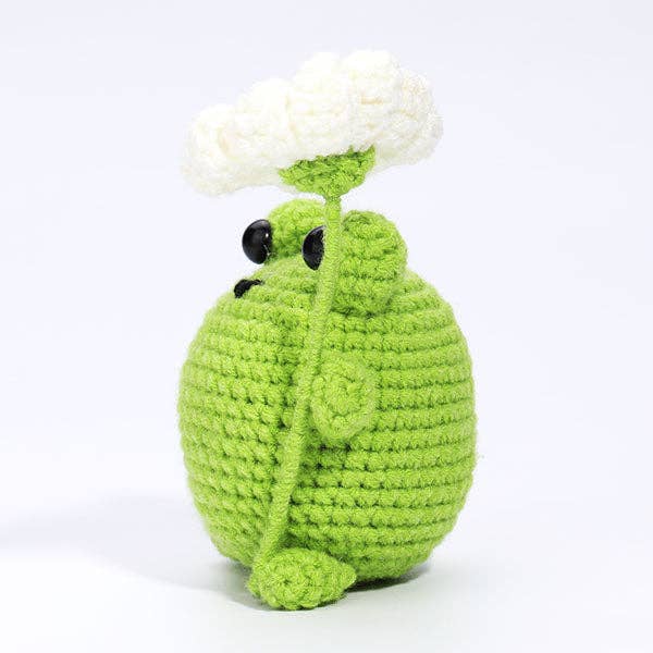 Mini Crochet Kit- Bogart the Frog