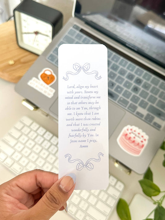 Prayer bookmark-Purple