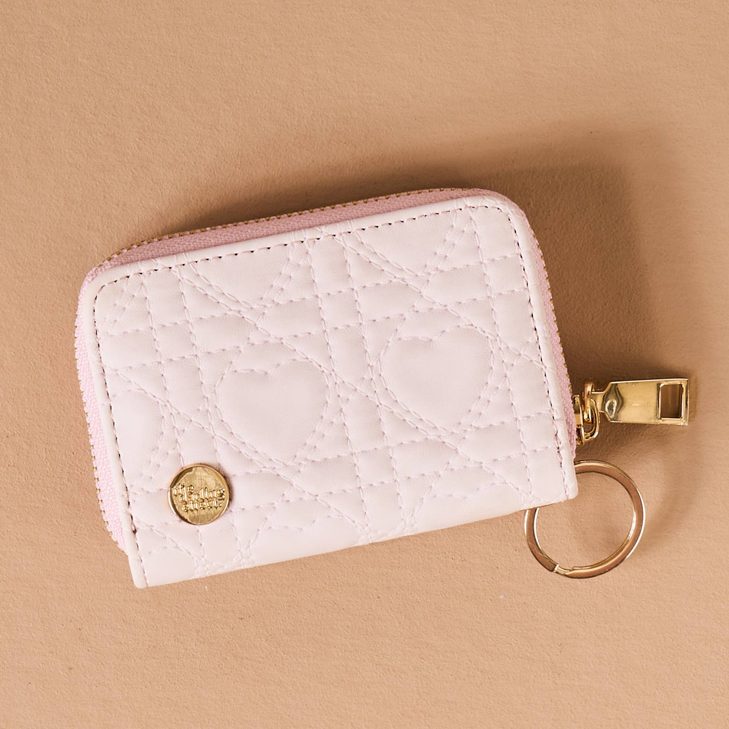 Zip Around Wallet-Blush Hearts